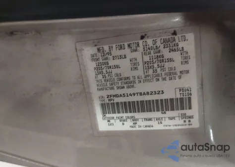 1996 Ford Windstar Wagon из США, поврежденный, VIN 2FMDA5149TBA82323